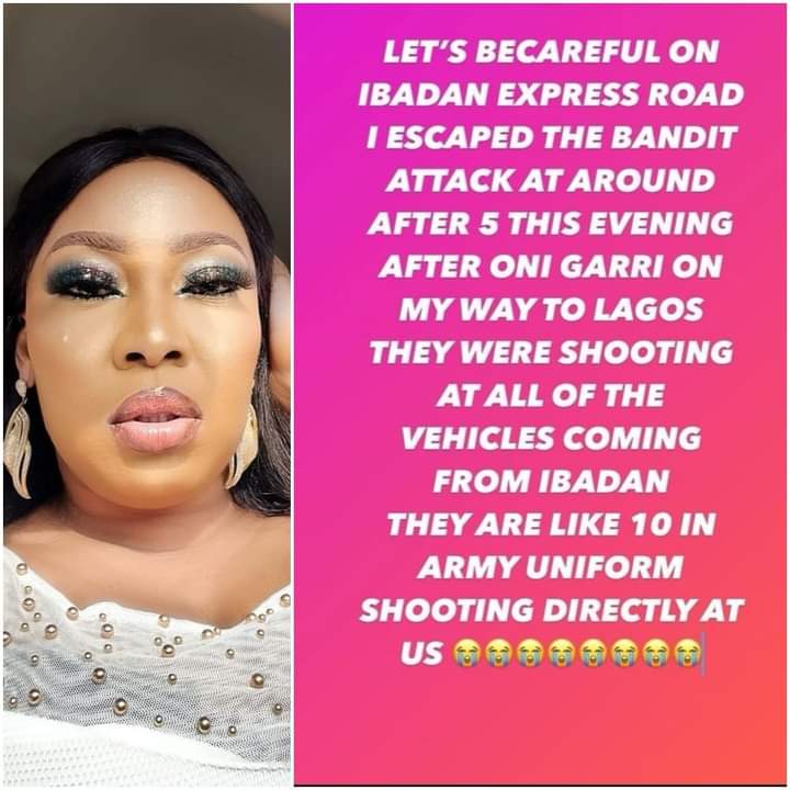 I Thank God for Saving Me And My Daughter From Bandits Attack -Actress Bimpe Akintunde.