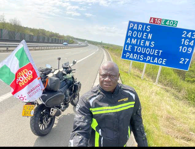 Nigerian Man Riding Bike From London To Lagos Arrives Wednesday