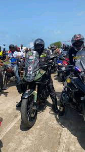 How bikers stormed Seme border to welcome Kunle Adeyanju like a king