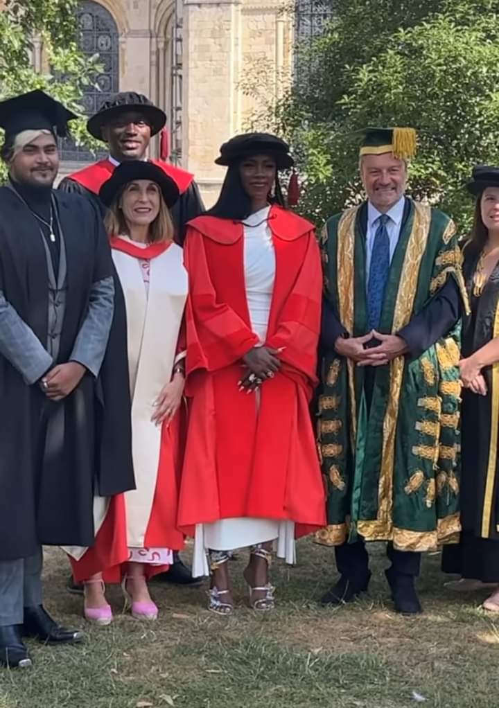 Tiwa Savage bags Honorary Doctorate Degree from University of Kent, UK