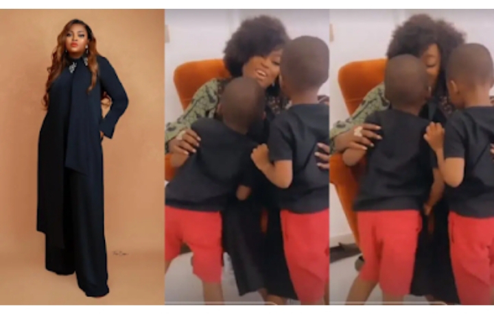 Funke Akindele Spends Quality Time With Her Twin Boys Amidst Her Budding Political Career