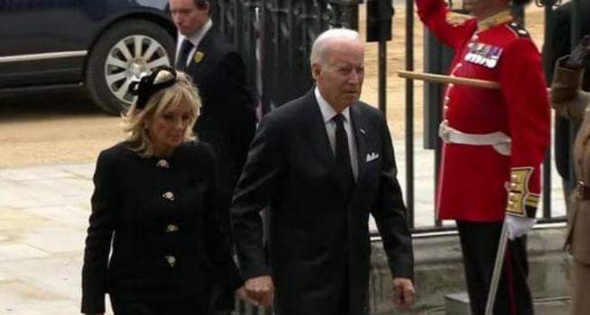 Photostory: Biden, Wife Arrive For Queen Elizabeth’s Funeral