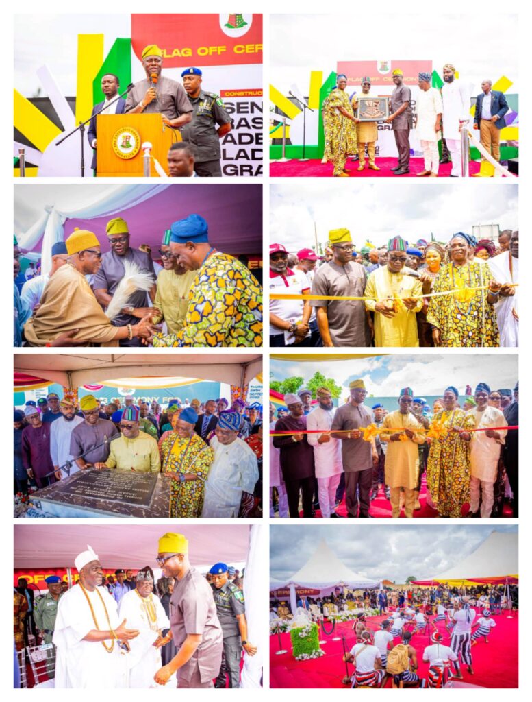 Makinde, Benue Gov, flag off construction Rashidi Ladoja  GRA, Ibadan Circular Road