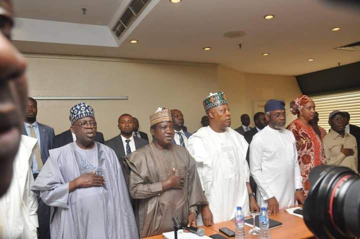 Photostory: Tinubu, APC Govs, NWC Members Meet In Abuja