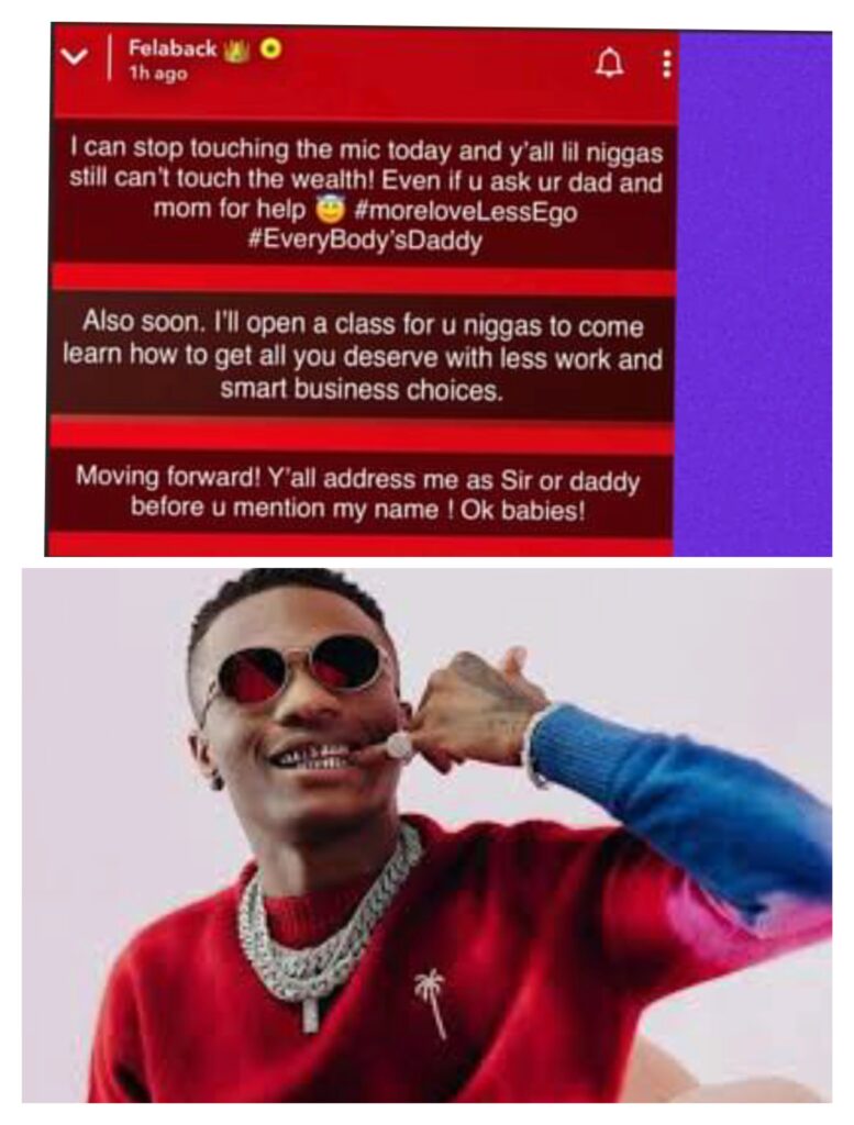 Address me as ‘sir or daddy’ before mentioning my name — Wizkid