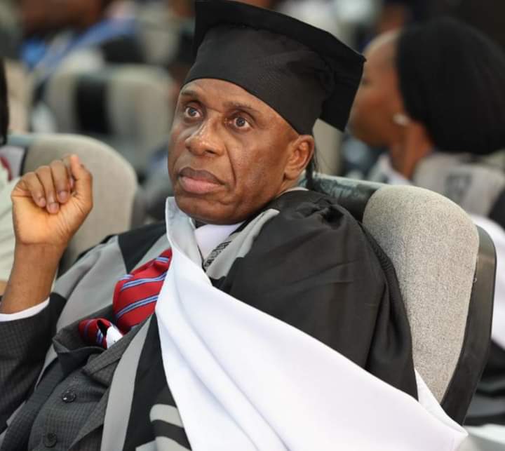 Amaechi bags degree in law at Baze university