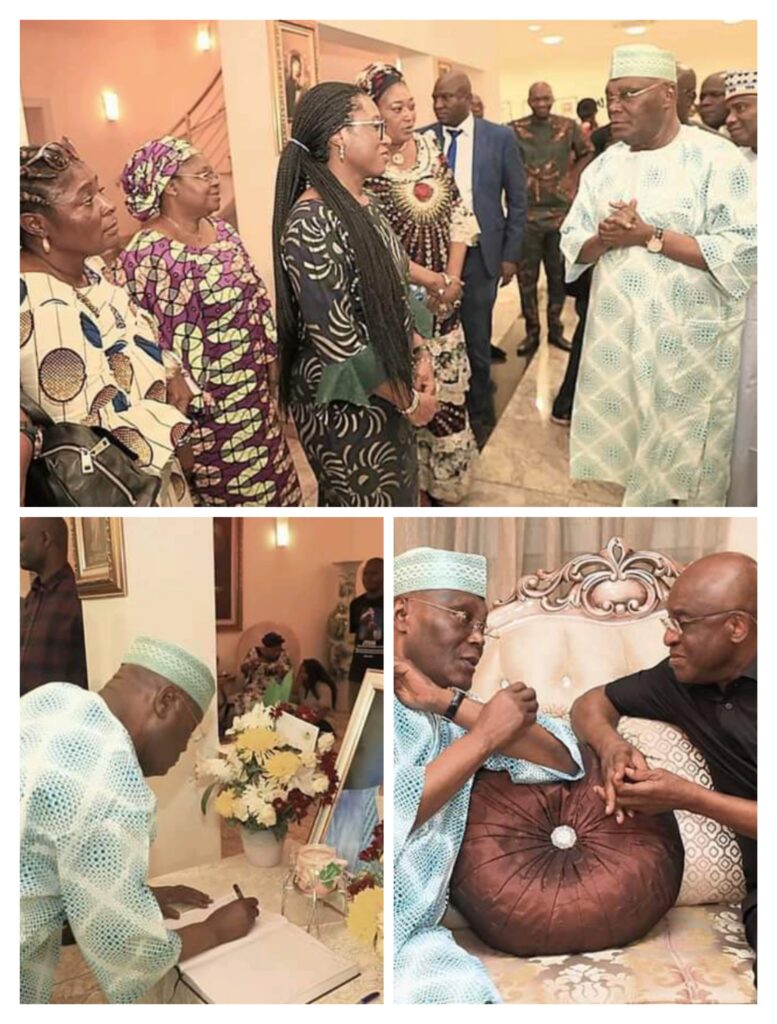 Photostory: Atiku visits David Mark expresses his condolence