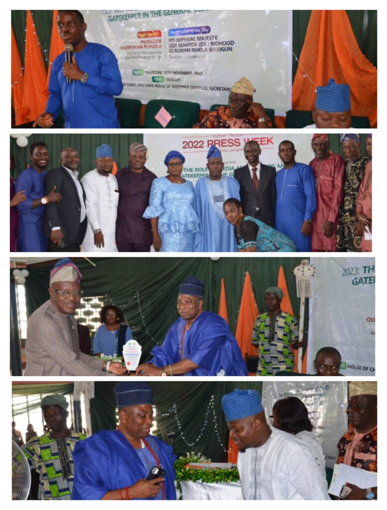 2022 PRESS WEEK: Oyo NUJIC Honours Dep Speaker, Info Commissioner, SUBEB Boss, Makinde’s Spokesman, S.A New Media, A.G, OYSHIA Boss with Awards of Excellence