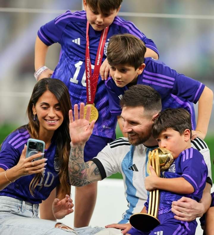 Photostory: Messi Celebrates World Cup Win With Family