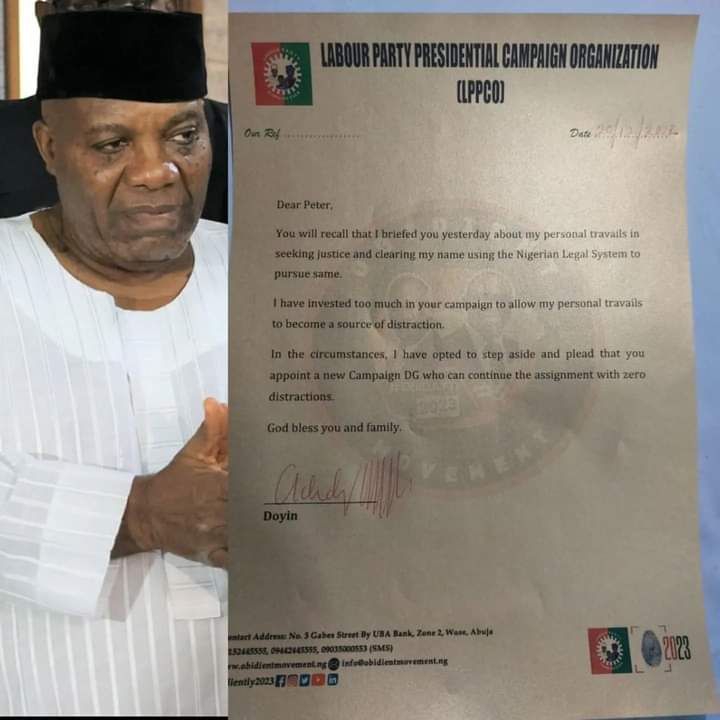 Money Laundering: Doyin Okupe Resigns As Peter Obi’s Campaign DG