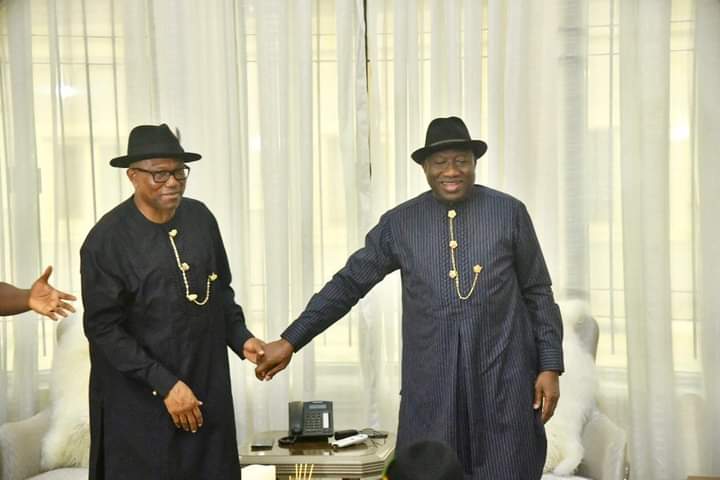 Peter Obi Visits Jonathan In Bayelsa