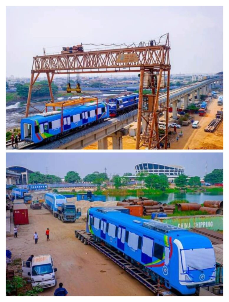 New Trains For Blue Line Rail Arrive Lagos