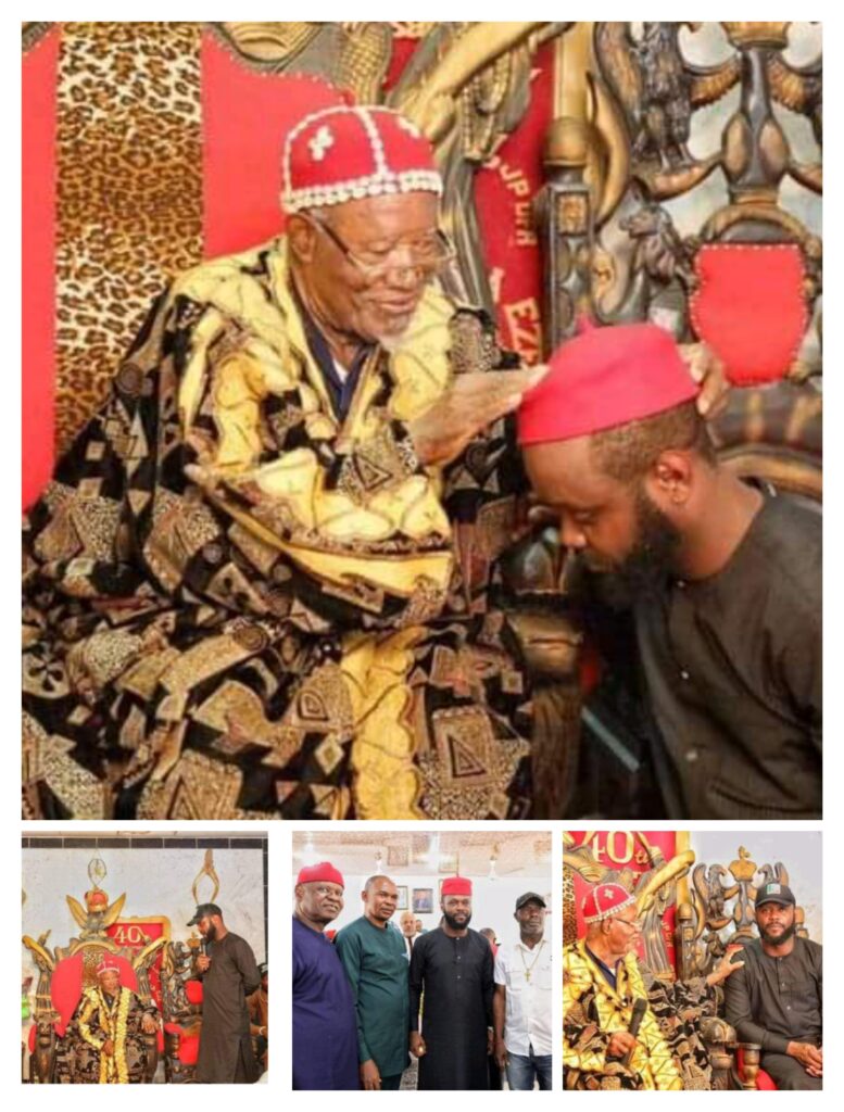 Photostory:Jagaban’s Son Seyi Bestowed With Chieftaincy Title In Anambra