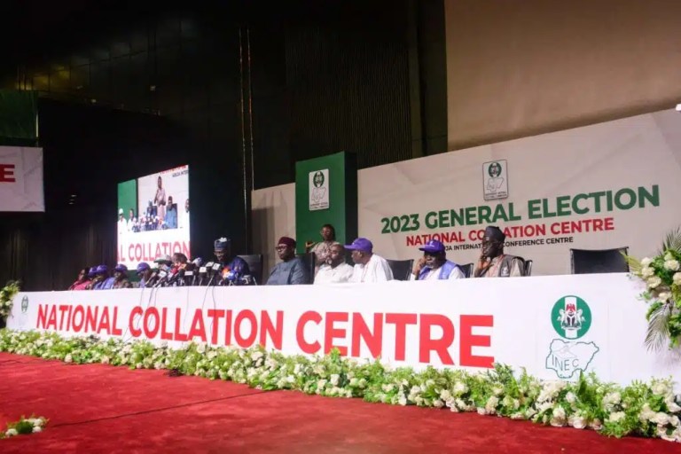 Just In:#NigeriaDecides: INEC Suspends Proceedings At National Collation Centre