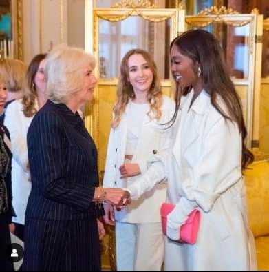 Tiwa Savage Visits Buckingham Palace, meets Queen Consort, Camilla