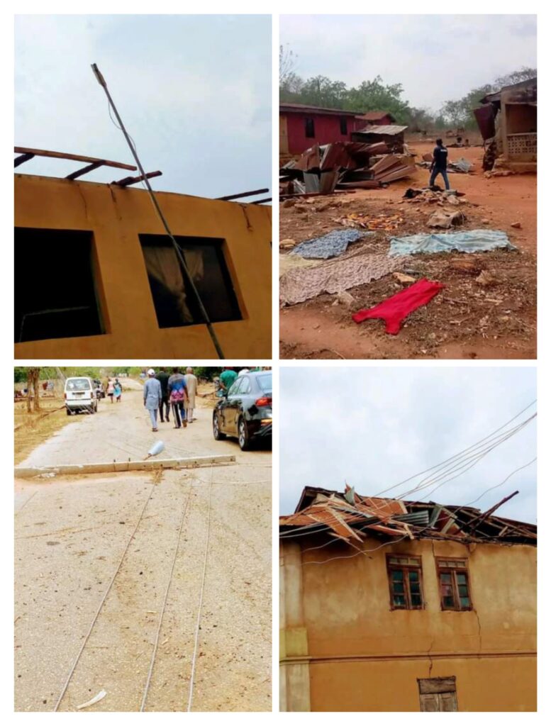 Several persons rendered homeless as rainstorm blows off 105 buildings in Ekiti