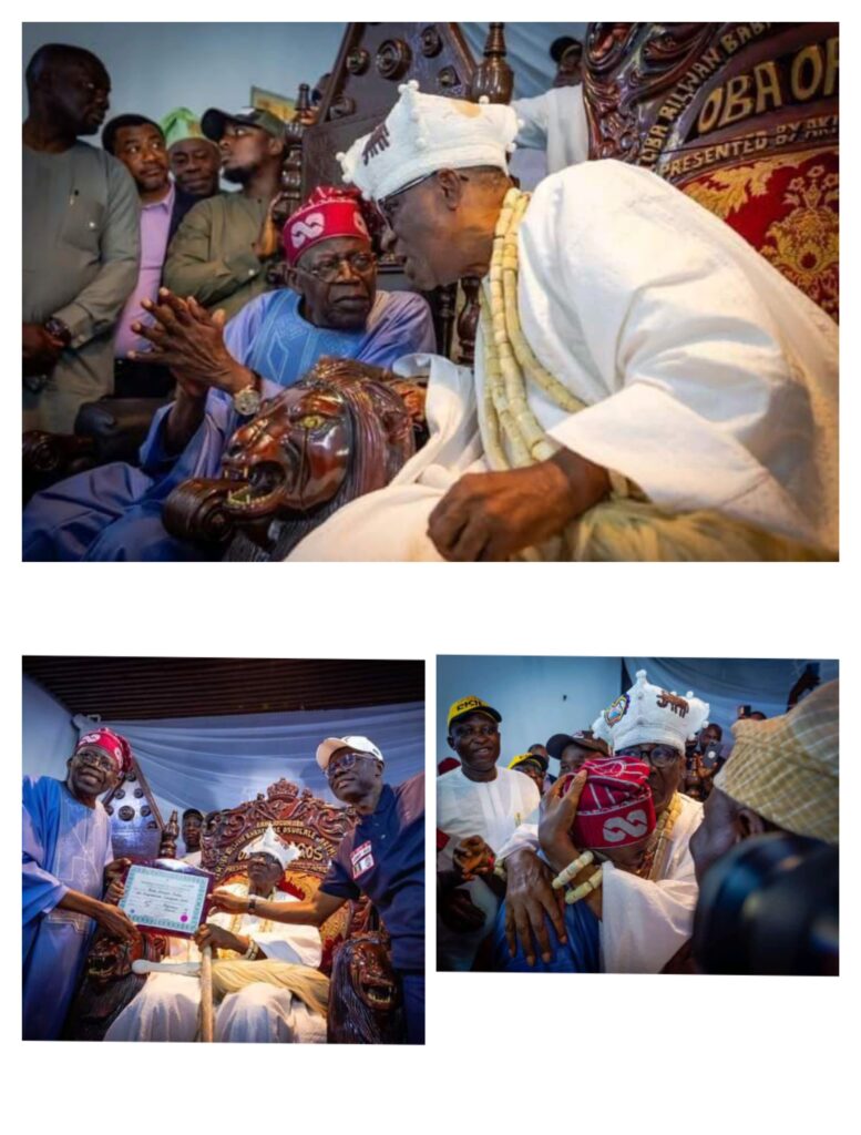 Tinubu Visits Oba Of Lagos