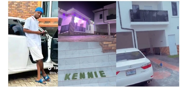 “Congrats to me” – 18-year-old boy causes a stir as he shows off his alleged palatial home.