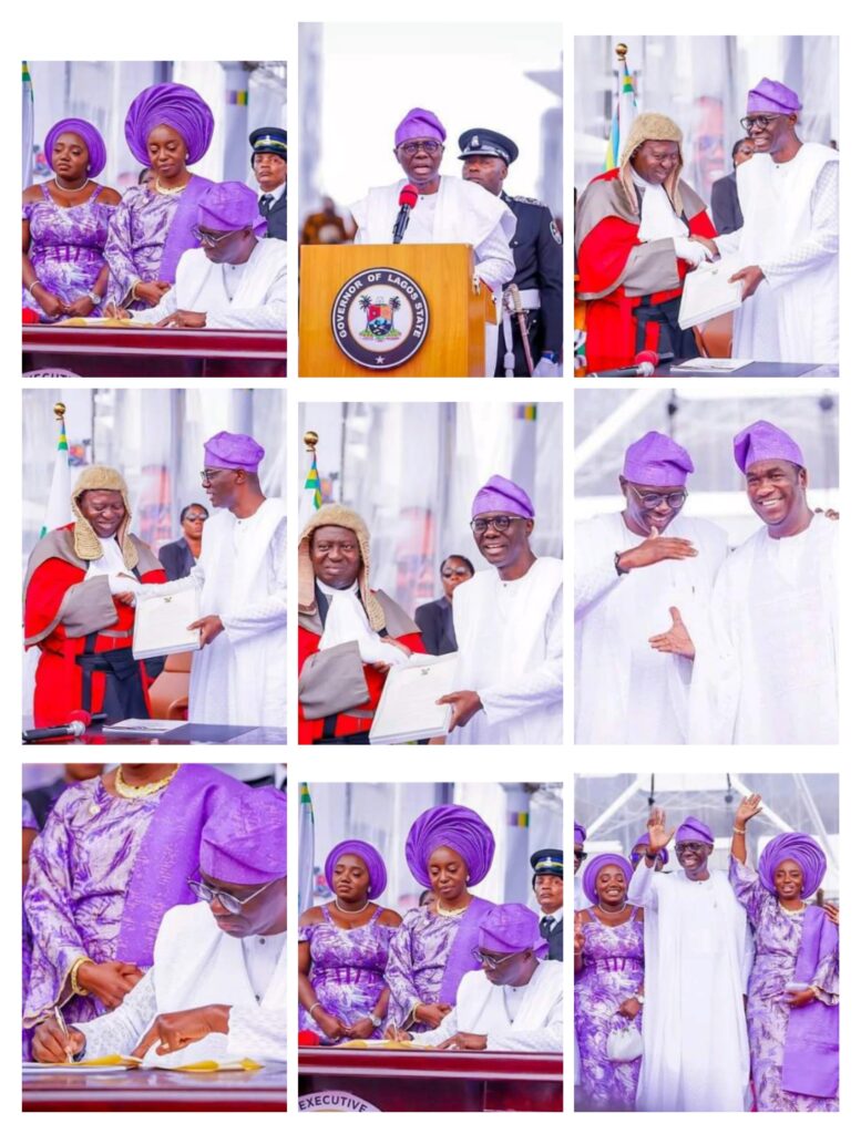 Photostory:Lagos state Governor Babajide Sanwo-Olu sworn-in for second term