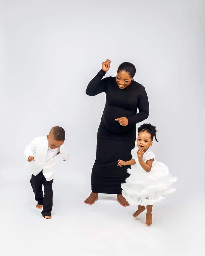 Photostory:Event planner, Sandra Ikeji Samuel and hubby expecting third child; see her stunning maternity photos