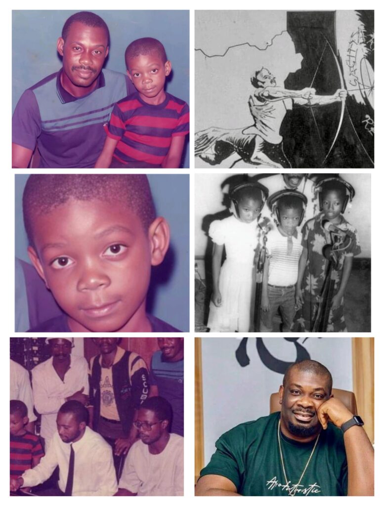 Photostory: Don Jazzy’s father reveals son’s early music career