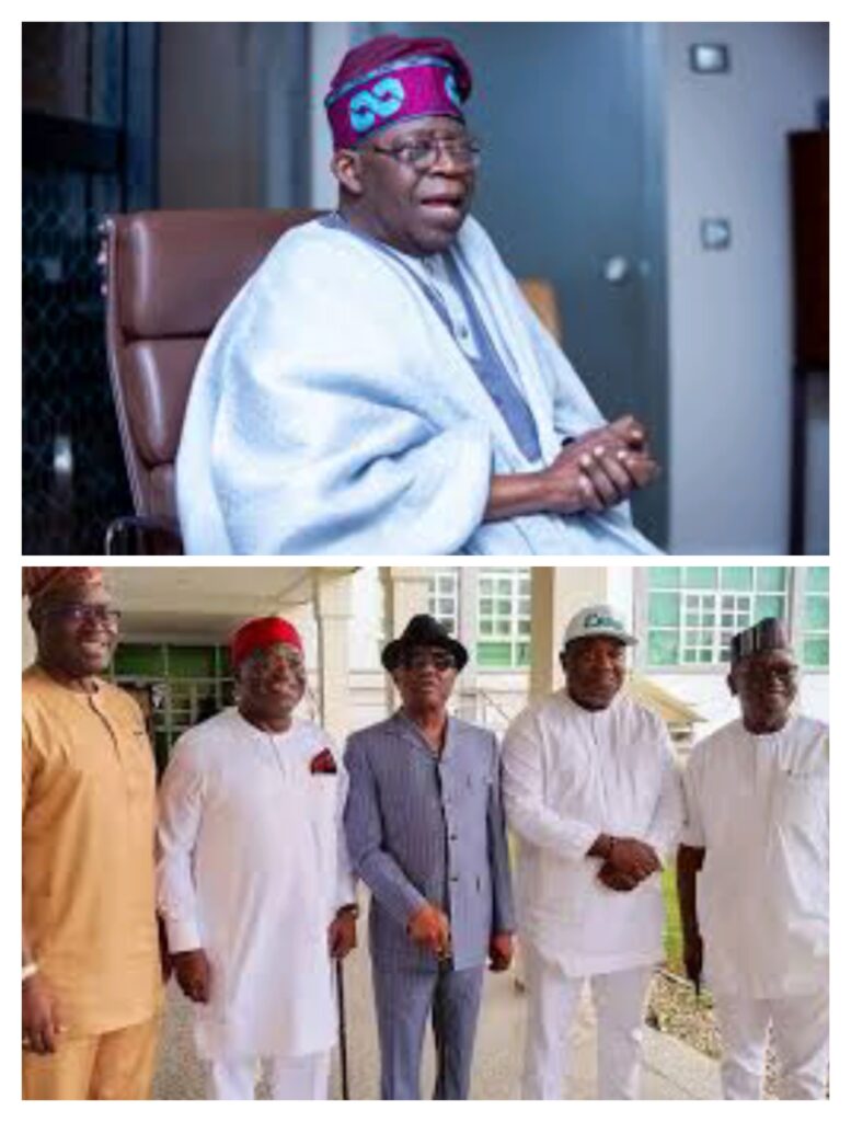 Tinubu Meets G-5 Govs In Aso Rock.