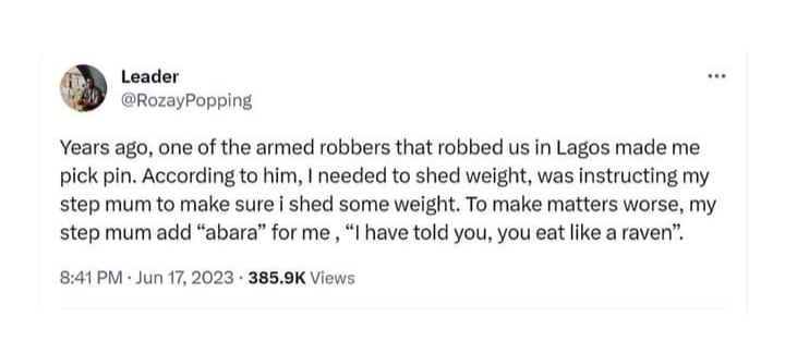 Nigeria Man Shares His Experience With Robbers In Lagos