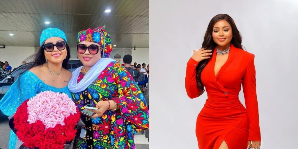 Regina Daniels congratulates mother, Rita Daniels on her appointment with Governor of Delta State