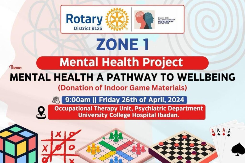 Rotary Club District 9125 Zone 1 Champions Mental Health through Indoor Games Initiative