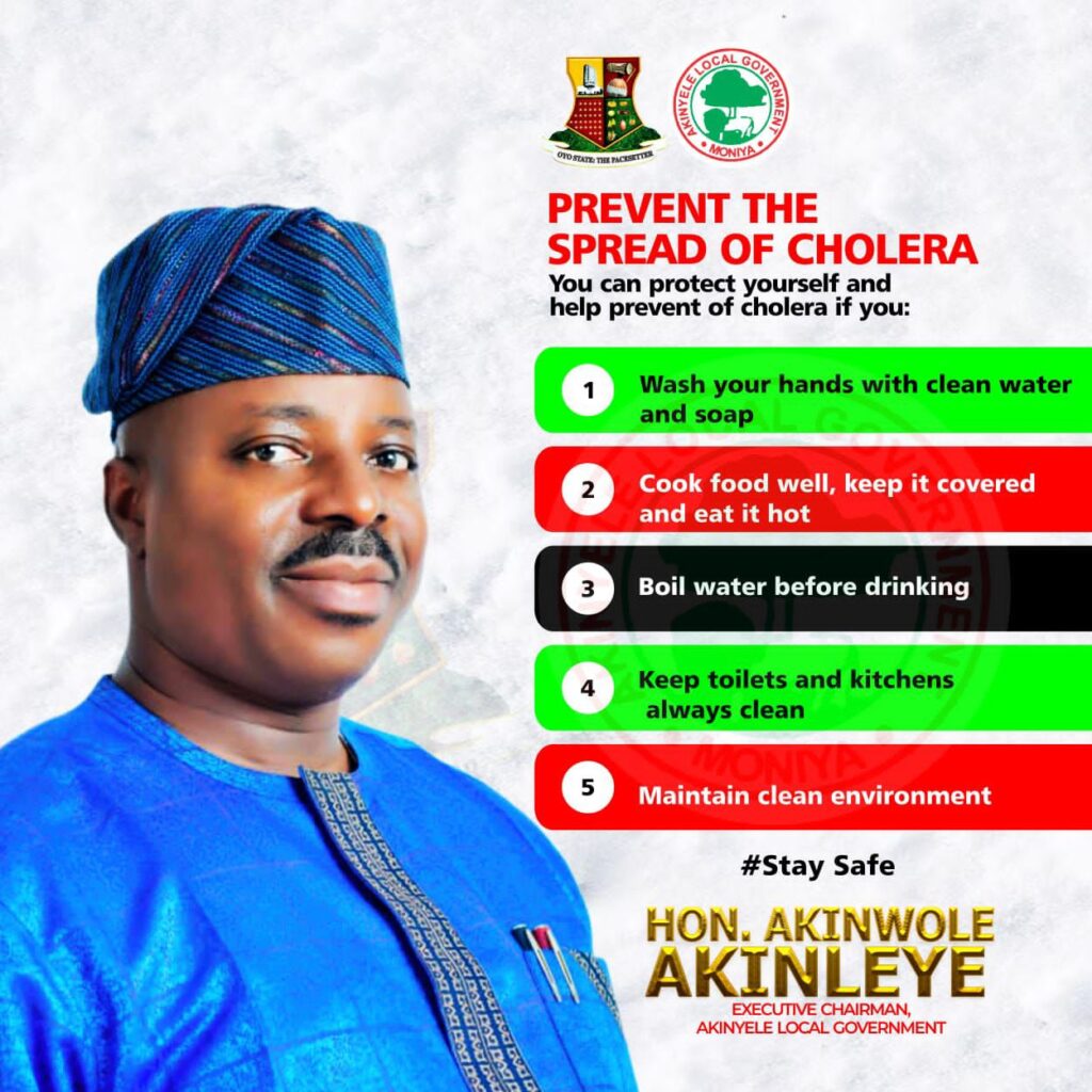 Cholera Outbreak: Hon. Akinwole Akinleye sensitize Constituents on the widespread Cholera Outbreak urges them to take Precautionary Measures