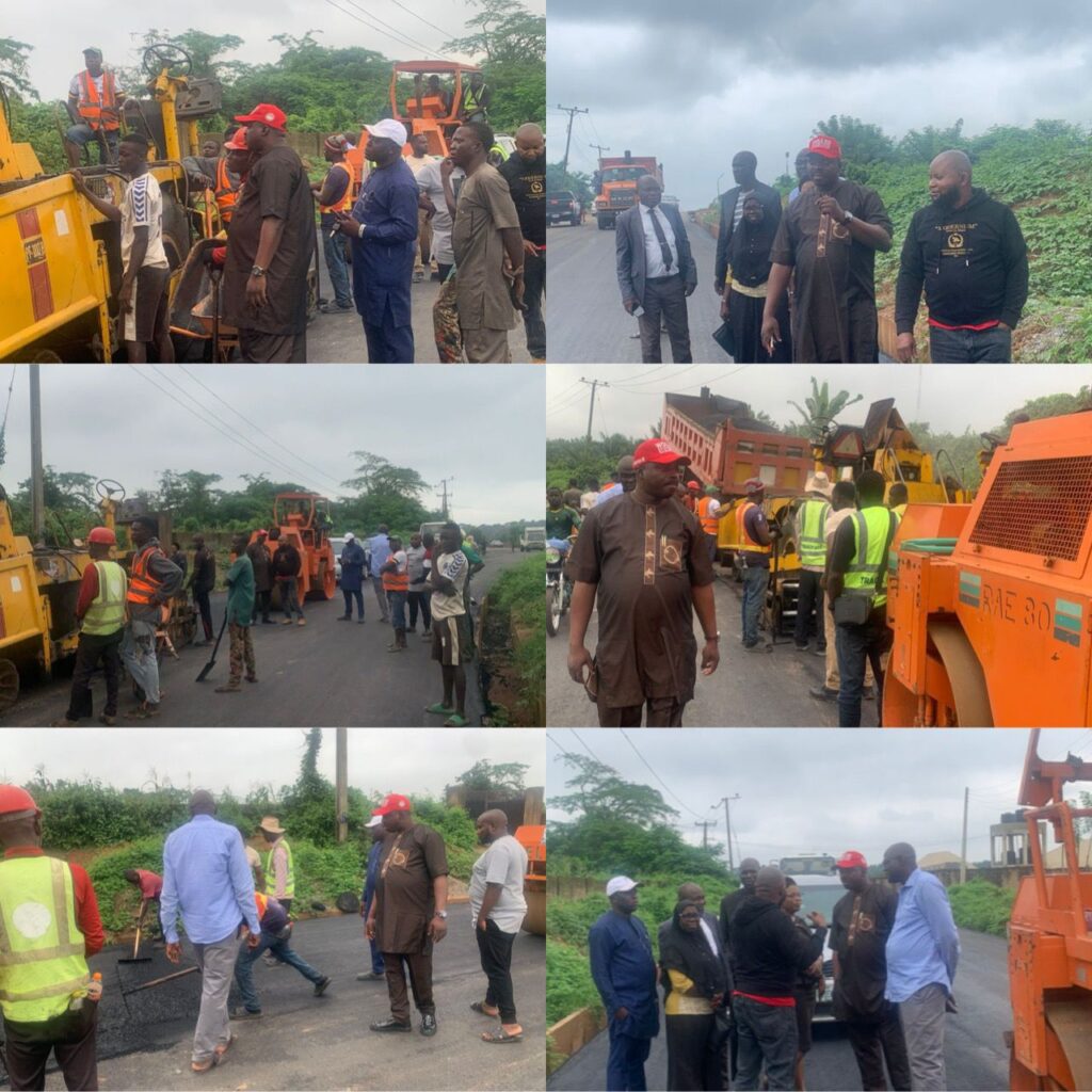 Akinyele Executive Chairman Inspects Alagba/Agbirigidi Road, Express Satisfaction with the high level of progress made by Contractor, Praise Gov Makinde.