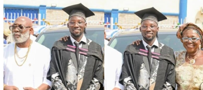 Ayo Mogaji unites with Jibola Dabo to celebrate son’s convocation