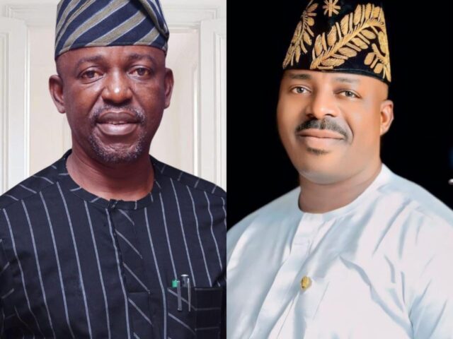 SARSINO @53: Akinyele Council Boss, Hon Akinwole Akinleye Celebrates Oluyole LG Counterpart, Engr. Akeem Olatunji on his birthday.*