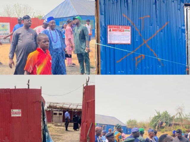 Akinyele LG Cracks Down on Crime: Illegal Brothel Used as Criminal Hideout Uncovered and Sealed for Demolition