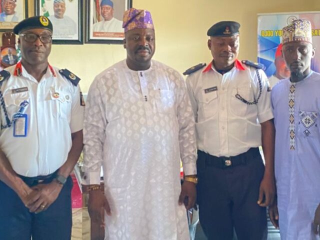Akinyele Chairman, NSCDC Commander Move to Enhance Grassroots Security.