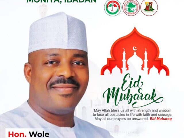 Akinleye Urges Residents to Sustain Ramadan Values, Promotes Unity at Eid-el-Fitr