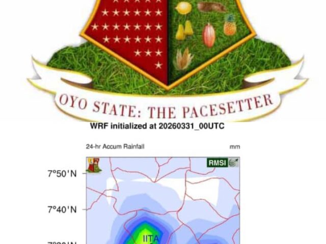 News Alert: Oyo Govt Alerts Residents on Expected Heavy Rain Tonight*