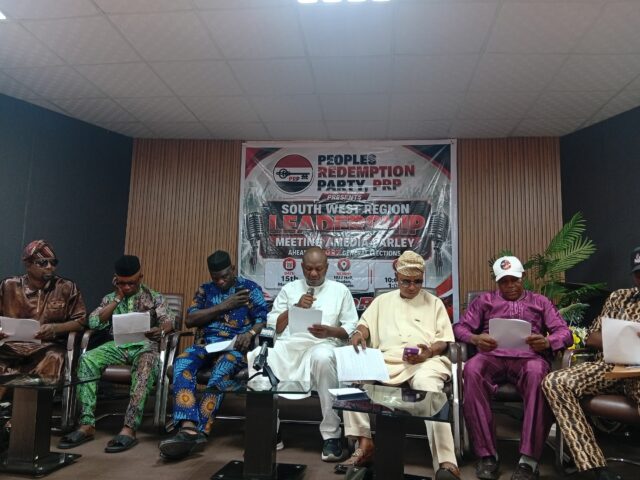 PRP Seeks Stronger South West Presence Ahead of 2027 Elections.