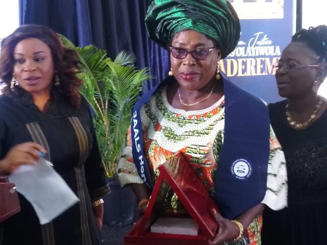 Queen Rashidat Ladoja Receives Women of Impact Award.
