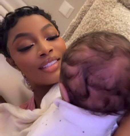 “All I can say is what a God” – Toke Makinwa emotional as her daughter set to turn one.