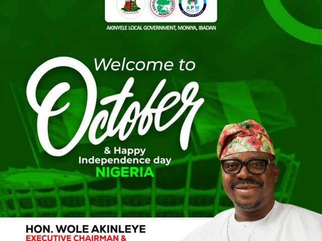 NIGERIA AT 66: Akinyele Council Boss, Hon Akinwole Akinleye,Calls For Unity, Says Nigeria Truly Needs a Reset.